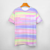 Unisex Gradient Paint Cotton T-Shirt