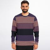 Color Palette Knit Effect Sweatshirt