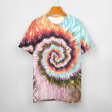 Multi-color Palette Tie Dye Cotton T-shirt 7