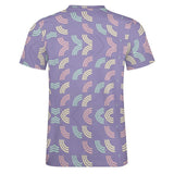 Unisex Half Rainbow Pattern Cotton T-Shirt