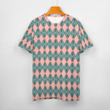Feather Repeating Pattern Cotton T-Shirt