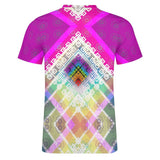 Rainbow Geometric Abstract Pride Cotton T-Shirt