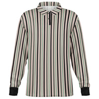 Multicolor Striped Long Sleeve Polo