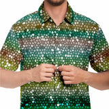 Mosaic Color Palette  Button Down Shirt