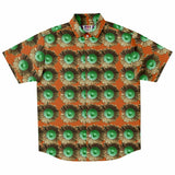 3D Orange Flower Button Down Shirt