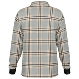 Bow Tie Plaid Long Sleeve Polo