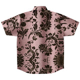 Embossed Black Velvet Button Down Shirt 2