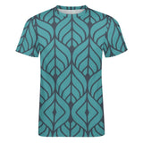 Leaf Pattern Cotton T-Shirt 5