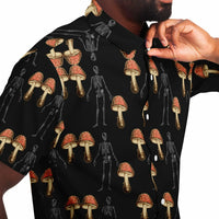 Skeleton Mushroom Button Down