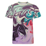 Liquid Paint Effect Cotton T-Shirt 9