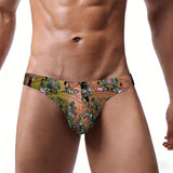 Men's Bikini Underwear Embossed Greens