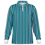 Multi Color Striped Long Sleeve Polo