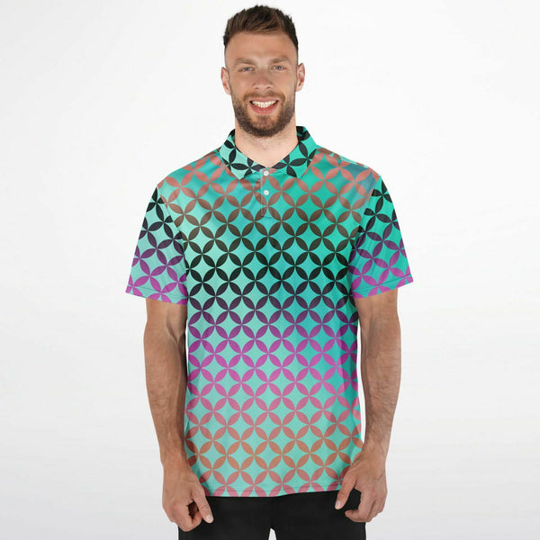 Geometric Star Polo Shirt