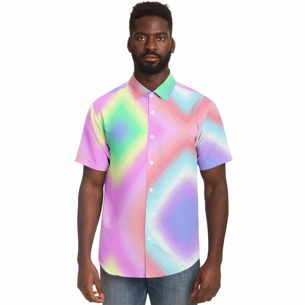 Psychedelic Gradient Button Down Shirt