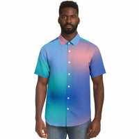 Iridescent Gradient Button Down Shirt