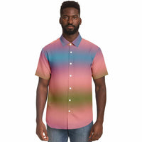 Iridescent Gradient Button Down Shirt