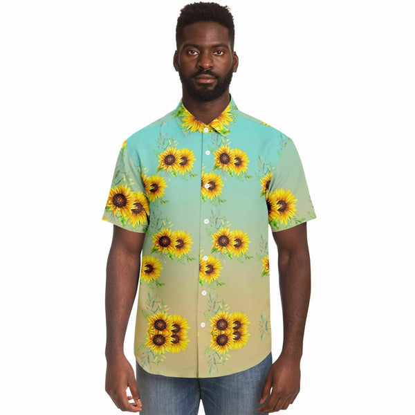 Spring Sunflower Button Down Shirt