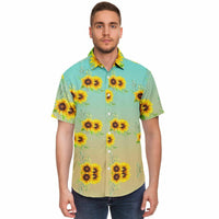 Spring Sunflower Button Down Shirt