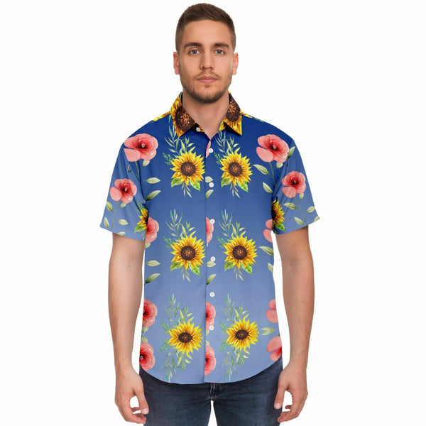 Sunflower Rose Button Down Shirt