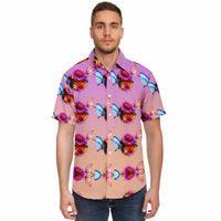 Butterfly Flower Button Down Shirt