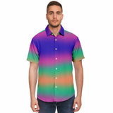 Iridescent Gradient Button Down Shirt