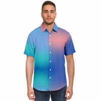 Iridescent Gradient Button Down Shirt