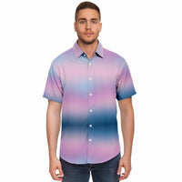 Iridescent Gradient Button Down Shirt