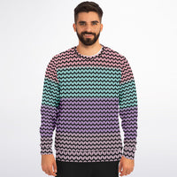 Color Palette Knit Effect Sweatshirt