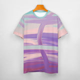 Unisex Gradient Paint Cotton T-Shirt