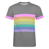 Pride Color Palette Stripes Cotton T-shirt 58