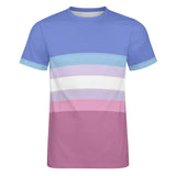 Color Palette Stripes Cotton T-shirt 25