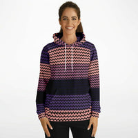 Color Palette Knit Effect Hoodie