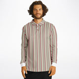 Multicolor Striped Long Sleeve Polo