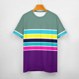 Color Palette Stripes Cotton T-shirt 57