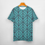 Leaf Pattern Cotton T-Shirt 5
