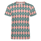 Feather Repeating Pattern Cotton T-Shirt