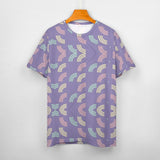 Unisex Half Rainbow Pattern Cotton T-Shirt