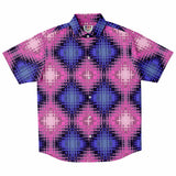 Purple & Pink Geometric Button Down