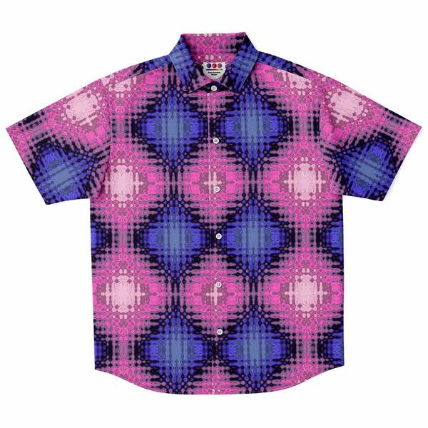 Purple & Pink Geometric Button Down