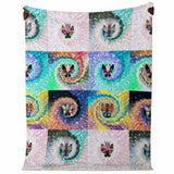 Tye Dye Faerie Wings Microfleece Blanket