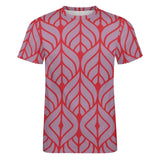 Leaf Pattern Cotton T-Shirt 11