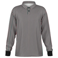 Striped Long Sleeve Polo