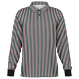 Striped Long Sleeve Polo