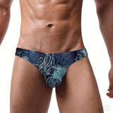 Men's Bikini Underwear Teal Wood