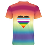 Rainbow Pride Heart Cotton T-Shirt