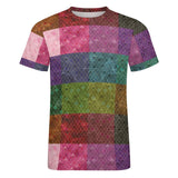 Unisex Gold Arabesque Tile Cotton T-Shirt