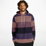 Color Palette Knit Effect Hoodie