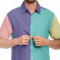 Pastel Color Palette Button Down Shirt