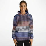 Color Palette Knit Effect Hoodie