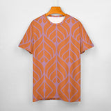 Leaf Pattern Cotton T-Shirt 14